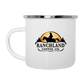 Military - 12 oz Metal Camping Mug - white