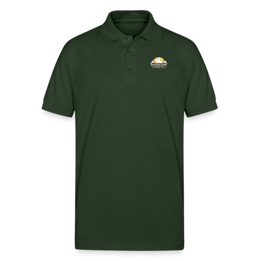 Gildan Unisex 50/50 Jersey Polo - forest green