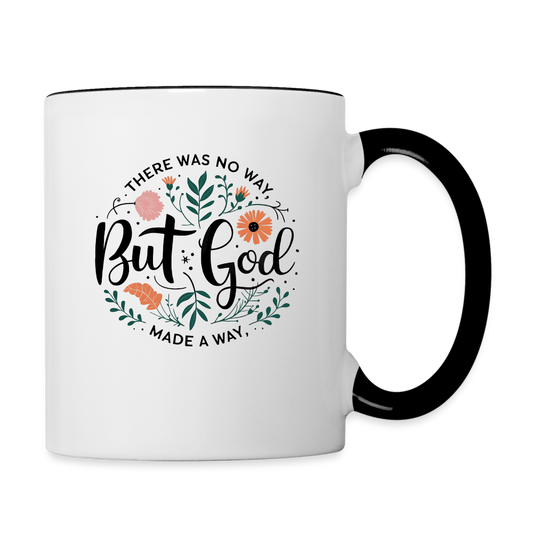God Made a Way - 11 oz Mug - white/black