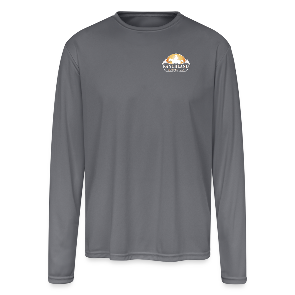 Men's Moisture Wicking Performance Long Sleeve T-Shirt - gray