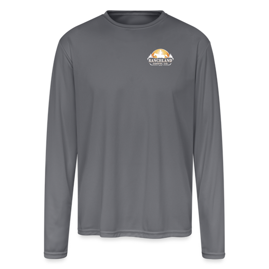 Men's Moisture Wicking Performance Long Sleeve T-Shirt - gray