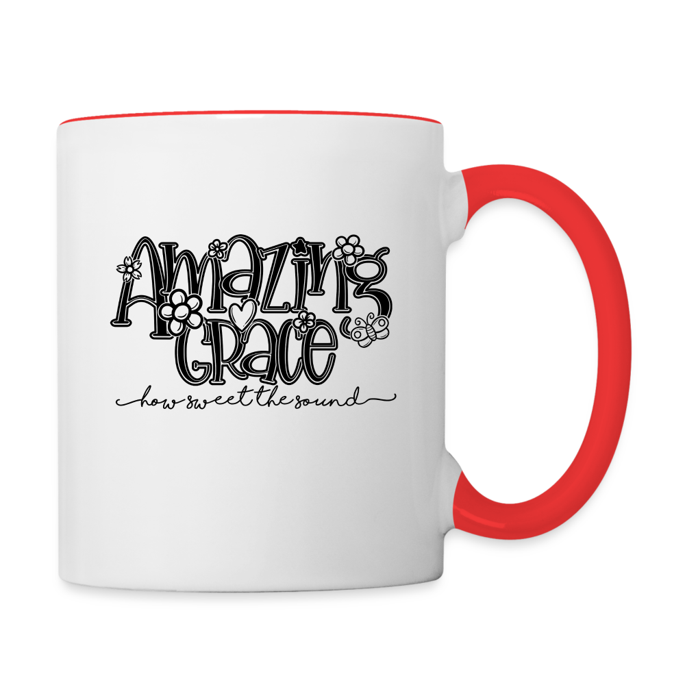 Amazing Grace - 11 oz Mug - white/red