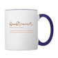 Booktrovert Mug - 11 oz - white/cobalt blue