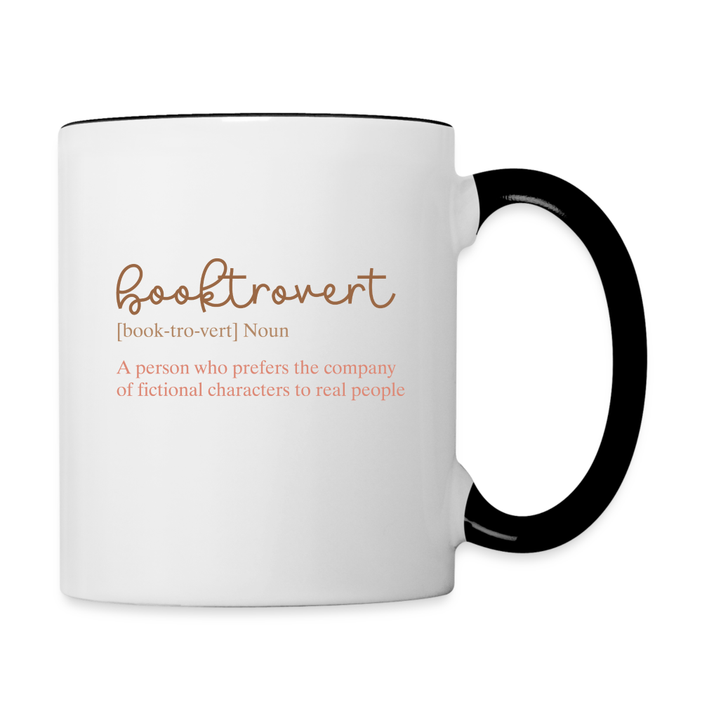 Booktrovert Mug - 11 oz - white/black