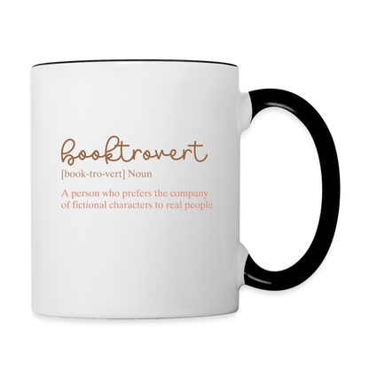 Booktrovert Mug - 11 oz - white/black