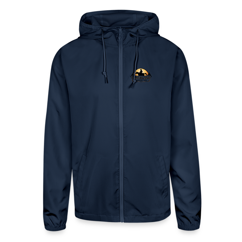 Unisex Lightweight Windbreaker Jacket - navy