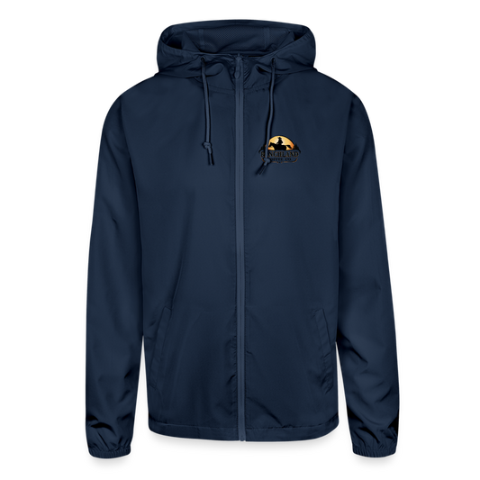 Unisex Lightweight Windbreaker Jacket - navy