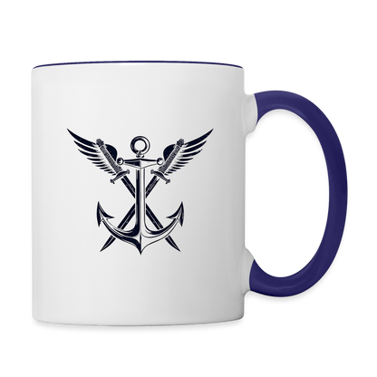 Military - 11 oz Mug - white/cobalt blue