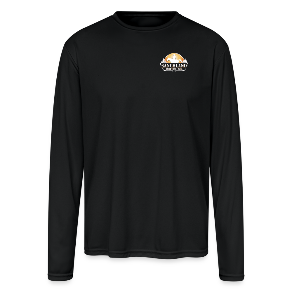 Men's Moisture Wicking Performance Long Sleeve T-Shirt - black