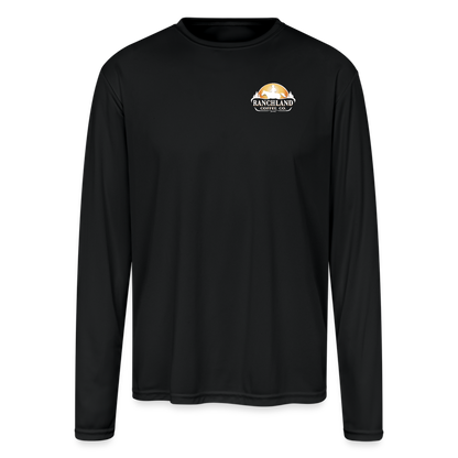 Men's Moisture Wicking Performance Long Sleeve T-Shirt - black