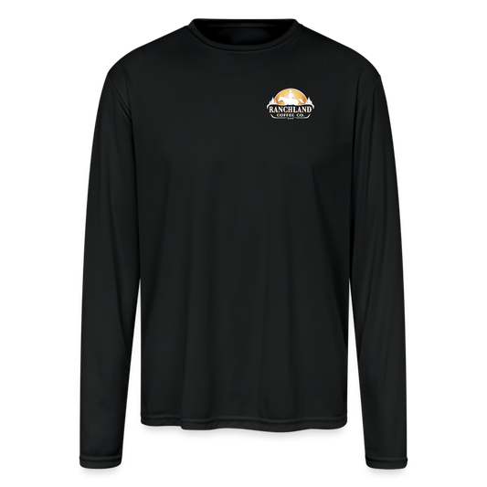 Men's Moisture Wicking Performance Long Sleeve T-Shirt - black