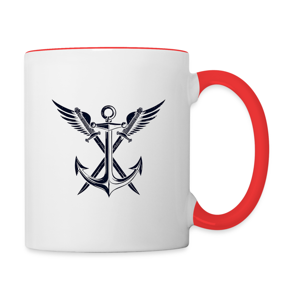 Military - 11 oz Mug - white/red